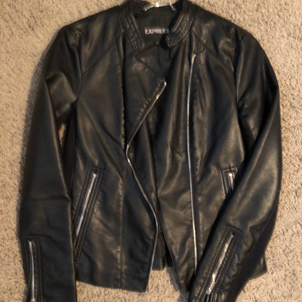 Express Faux/Vegan Leather Jacket